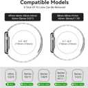 SUNFWR Compatible with Apple Watch Band 44mm 45mm 42mm 46mm 49mm for Men Women, Stainless Steel Metal iWatch Band for Apple Watch Series 11/10/9/8/7/6/5/4/3/2/1/SE/SE2/SE3 Ultra3/2/1 (No case)