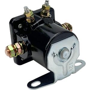 Hot Rod Starter Solenoid Relay 12V Replacement for 1956-up Fo-rd B6AZ-11450-A C6AF C7AF C9AF C3912 SW-3 SW3 D2AF11450AA 50-430 Black