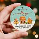 2 x Thank You Christmas Ornament 2025 - Thank You Gifts for Women Men Neighbor, Retirement, Farewell, Appreciation Gifts for Teacher, Nurse, Coworker, Boss, Manager, Ceramic Ornaments Hanging Decor