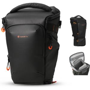 TARION Top Loader Camera Bag - Expandable for DSLR with Attached 70-200mm to 400mm Lens - Waterproof Holster with Shoulder Strap - TriadPack