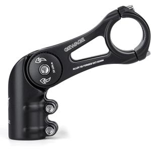 GEWAGE Bike Stem - 130 Degree Adjustable Bicycle Stem- 75mm 90mm 130mm Handlebar Stem Riser for 31.8(1-1/4") Handlebars, Suitable for Most of Mountain Bike, Road Bike, BMX (XT-A825D-95)