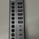 Powered USB Hub, 10-Port USB C Hub with 6 USB-A 3.2, 4 USB-C 3.2 Ports, Individual Switches and 12V/5A Power Adapter, Aluminum USB Extension for MacBook, Laptop/PC and More.