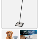 Bissell Natural Sweep Carpet & Floor Manual Light Sweeper Dual Rotating Brushes