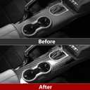 Car Carbon Fiber Decal Gear Frame Panel Sticker for Ford Mustang 2015 2016 2017 2018 2019 2020 2021 2022 2023 Accessories