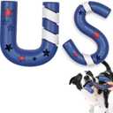 American Playtime Dog Chew Toy, Blue 6" in 2 Pack Interactive Outdoors Toys for Aggressive Chewers for Treat-Filling Capabilities and Tug of War Dog Toy, Tough Toys for Medium,Large Dogs