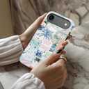 LUMARKE for iPhone Air Case, Cute Preppy Floral Cover for Women