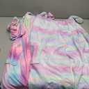 SmoothNovelty 2 Sets Girls Towel Wrap Hair Towel Wrap for Kids with Soft Bath Body Dress Cute Adjustable Bathrobe with Turbans for 3.9-4.9 ft Kids Girls Wet Hair Rapid Drying(Rainbow Style)