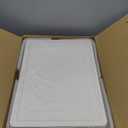 Kmiectse Clear Storage Bins with Lids - 4 Tier Plastic Bins with Wheels, Stackable Storage Bin, Closet Organizers Box for Bedroom, Living Room, 23 QT Folding Box with Magnetic door (White)