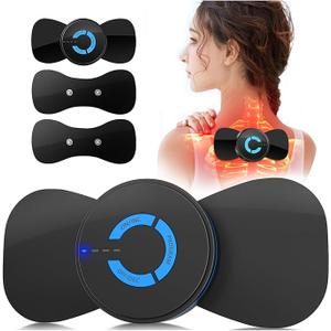 Mini Massager,Rechargeable Intelligent TENS Unit Muscle Stimulator for Pain Relief - FSA or HSA Eligible Deep Tissue EMS Massager Management for Back, Neck, Arm Electronic Pulse Machine