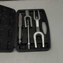 DURATECH 5-Piece Ball Joint Separator Set, Pickle Fork Tool Set, Tie Rod Removal Tool Set, 1-1/8", 15/16", 11/16", for Cars and Light Vans, with Suitcase