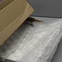 Poen Woven Rattan Christmas Tree Collar, Neutral Wicker Tree Skirt, Rustic Farmhouse Christmas Stand Base Cover Decor Handmade X-Shape Weave Design (White, 24 Inch)