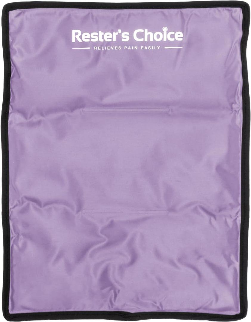Ice Pack for Injuries Reusable, Soft Gel Flexible - (Large: 11"x14.5") for Hip, Shoulder, Knee, Back - Comfy Cold Pack Compress for Swelling, Bruises, Surgery (Lavender, 1 Pack)