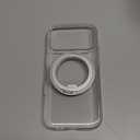 TORRAS 360 Magnetic Stand for iPhone 17 Pro Case, [Fit for MagSafe] [Rotatable Ring Kickstand] [4X Mil-Grade Shockproof] Slim Phone Cover, Camera Button, Crystal Clear, Transparent, Ostand O3 Fitness