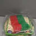 Havawish 96 Pcs Christmas Gingerbread Gender Reveal Decorations He or She Christmas Gender Reveal Party Supplies Gingerbread Paper Plates Napkins Forks Tableware Set for Baby Shower Party Favors