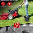 Walk Behind for Mower Sulky, Two Wheels Lawn for Mower Sulky with 10" Tires