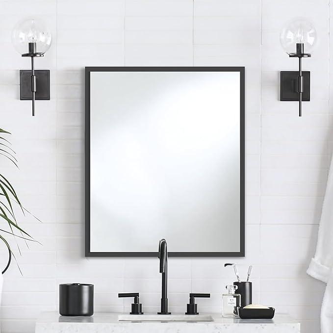 Hivone 18x20 Metal Framed Bathroom Mirror Rectangle Wall Mounted Vanity Mirror