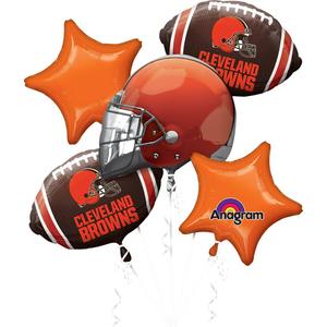 Anagram Cleveland Browns 5 Piece NFL Football Balloon Bouquet