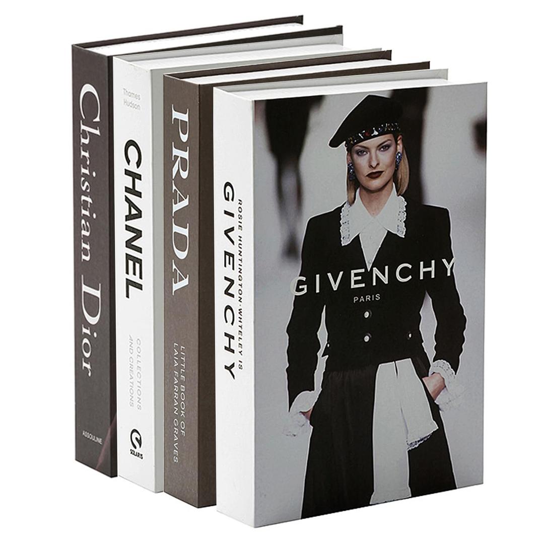 Decorative Book for Home Decor, Set of 4 Stylish Fake Books of Room Aesthetic for Coffee Table Decor Book Set, Living Room, Table, Shelf Decor, Modern Hardcover Stacked Display Faux Books