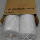 Yongmao 10" x 4" Waterproof Outdoor Flameless Candles Battery Operated LED Flickering Tall Pillar Candles with Remote and Timer for Indoor Outdoor Lanterns, Long Lasting, White Set of 2