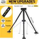 New Upgraded Rv Hitch Mount Tripod Stabilizer Adjustable 18.5"-31.5" Camper Rear Bumper Tripod Jacks 5000 Lbs Stabilizer Fit for 2 Hitch Receivers