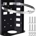 Heavy-Duty Propane Tank Holder  Fit for High & Low Tanks, Compact Space-Saving Design with Rubber Protection, Corrosion-Resistant Steel for RVs, Trailers, Campers Boat & Outdoor Use (FBA-BIG)