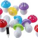 dohobby 30Pcs Mushroom Ballpoint Pen, Cute Cartoon Retractable Ball Pen, Smooth Writing For Journaling Bule Ink