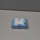 LaRibbons Christmas Wired Ribbon 2.5 inch Double Faced Blue Snowflakes and Striped Christmas Ribbon for Tree Garland, Wreath Bow, Xmas Crafts Decorations, 2 Rolls 10 Yards Total