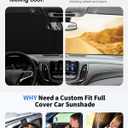 for Mazda CX5 Foldable Windshield Sun Shade for 2016 2015 2014 2013 Mazda CX-5 CX5 Custom-Fit Car Windshield Cover Sunshade UV Protector, Auto Window Shades for Front Windscreen Accessories