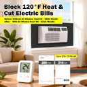 Window Air Conditioner Insulated Foam Side Panels,Weatherproof Window Ac Foam Insulation Kit Block Hot/Cold Air, Reduce Noise & Energy Costs, Universal Fit Most 5000-15000 BTU Air Conditioners Unit