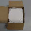 10Pcs Sublimation Ornament Blank Round White Blank Ceramic Ornament for Sublimation 2025 Christmas Double-Sided Paintable Decoration Circle Porcelain Deco for Heat Transfer Print DIY Craft Bulk