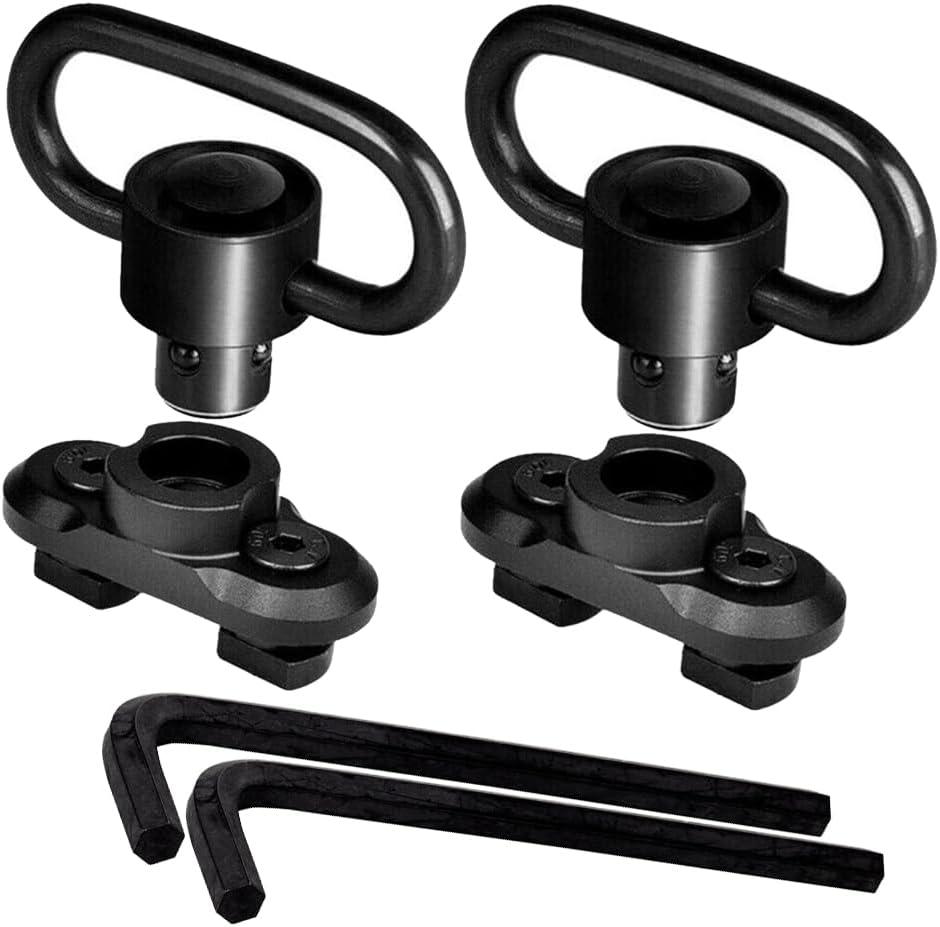 2 x QD Swivels,Quick Detachable Sling Swivels,Sling Attachments Sling Swivel Studs (1.25inch QD Swivel Mounts(2pcs))