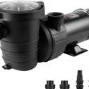 VEVOR Above Ground Pool Pump, 1HP, 80 GPM Max. Flow Single Speed Swimming Pool Pump, 120V 3450 RPM 36 ft Max. Head Lift Pool Pump with Filter Basket, for Above Ground Pools Hot Tubs Spas