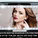 Car Sun Visor Vanity Mirror, 3 Light Modes & 60 LEDs, Rechargeable Dimmable Touch Screen Travel Makeup Mirror,Universal for Truck SUV-Car Accessories Essentials for WomenPink, 9.2 x 5 x 0.5 inches