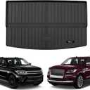 for 2018-2024 2025 Ford Expedition Max/Lincoln Navigator L Cargo Mats Trunk Liner All Weather TPE Rubber Protection (Cargo Liner-Only for MAX Or L)