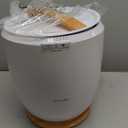 SereneLife Counter Towel Warmer Bucket - with Customized Fragrance for Spa and Bathroom, Luxury Towel Heater, Auto Shut Off, Fits 1 Large Towel, Blanket, Bathrobe, PJs (Natural)