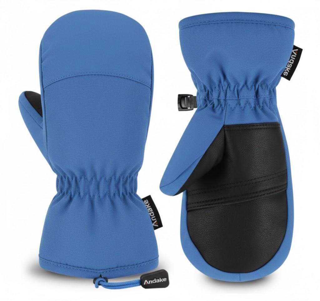 Andake Kids Mittens Toddler Mittens Kids Winter Gloves Warterproof Breathable Windproof Skiing Snowboarding for Boys Girls (XXXS (2-4 years), Pink)