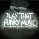 Neon Sign Led Neon Lights Neon Signs for Wall Decor USB Powered Led Neon Signs for Room Decoration (Play Music White)