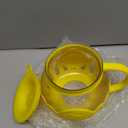 Ecolution Patented Micro-Pop Microwave Popcorn Popper with Temperature Safe Glass, 3-in-1 Lid Measures Kernels and Melts Butter, Made Without BPA, Dishwasher Safe, 1.5-Quart, Yellow