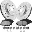 Front Brakes Pads and Rotors Kit Compatible with 2006-2018 Toyota RAV4, 2008-2015 Scion xB, 2010-2012 LEXUS HS250h - 275mm(10.8in) - Anti-Rust Geomet Coated