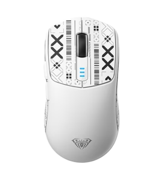 AULA SC580 Tri-Mode Wireless Gaming Mouse with Anti-slip Stickers (White)