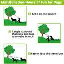 Dog Hanging Bungee Tug Toy for Two Dogs: Interactive Tether Tug-of-War for Pitbull Small to Large Dogs to Exercise - Durable Retractable Tugger Dog Rope Toy with 2 Chew Rope Toys