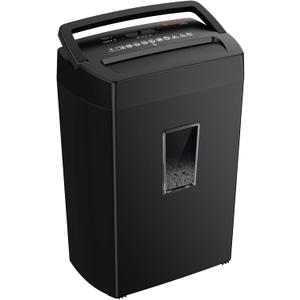 Bonsaii 12-Sheet Cross Cut Paper Shredder, 5.5 Gal Home Office Heavy Duty Shredder for Paper, Credit Card, Mail, Staples, with Transparent Window, High Security Level P-4 (C275-A) (12 Sheet 5-Minute)