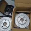 Front Brake Pads and Rotor Kit Compatible with Sonata 2005-2010
