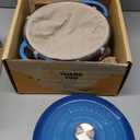 CRUSTLOVE Dutch Oven for Bread Baking - incl. Sourdough Bread-Baking Supplies like Banneton Bread-Proofing Basket - 5QT Enameled Cast Iron Bread-Oven with Lid, Bread-Pan Sour Dough Starter Kit