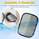 2 PCS 2025 Upgraded Five-Finger Pet Hair Remover Electrostatic Gloves, Pet Hair Removal Glove for Dog Cat Grooming, Durable Dogs Cats Hair Removal Tool for Furniture Car Couch Carpet Clothes (Standard Size)