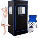 HUAMYTH Sauna Box, Portable Sauna for Home, Personal Steam Sauna with Steamer, 99 Minute Smart Timer, 9 Level, Remote Control, Personal Steam Room for Spa, Indoor