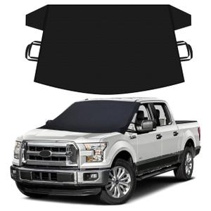 Autovir Truck Windshield Cover for Ice and Snow, SUV Snow Cover, Frost Cover Gives Protection from Snow and Ice, Car Cover for Snow, Winter Car Accessories | XX-Large (75" x 43")