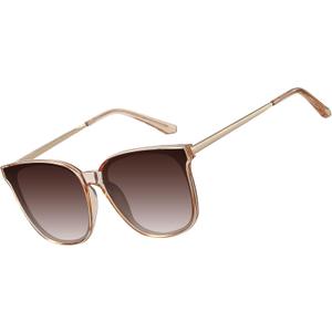 HAOLOTA Women’s Cat Eye Sunglasses Oversized Polarized UV400, Lightweight Fashion Shades