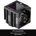 Thermalright Phantom Spirit 120 Digital EVO CPU Air Cooler,7 Heat Pipes CPU Cooler,Dual 120mm PWM Fans,Magnetic Attraction-Digital Screen Top Cover,for AM4/AM5/LGA1700/1851/1150/1151/1200,PC Cooling