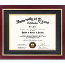 GraduationMall Certificate Documents Diploma Frame Cherry Real Wood with Black Mat 8.5 x 11 /11 x 14
